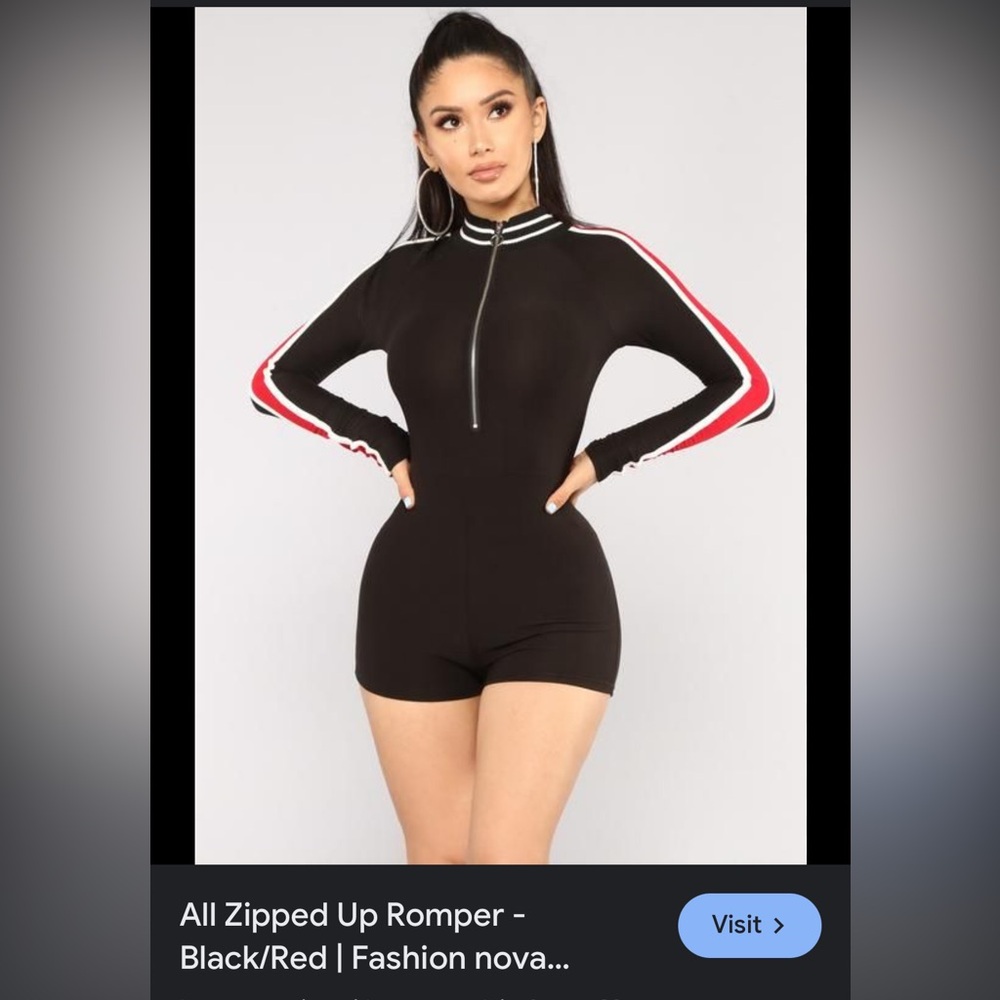 Fashion, nova size, small race, track romper